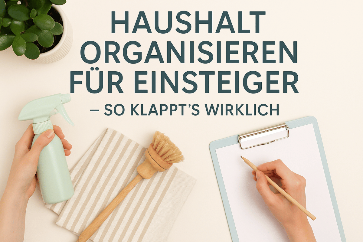 Haushalt organisieren einsteiger 1 haushalt organisiern für einsteiger header