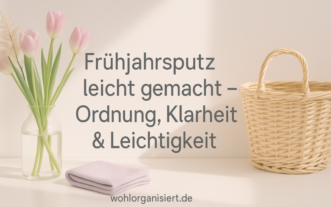 Frühjahrsputz leicht gemacht – Der beste Plan für Ordnung, Klarheit und Leichtigkeit