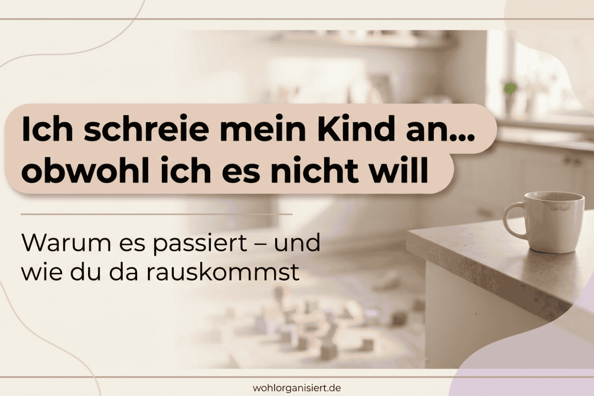 Mutter fühlt sich überfordert, nachdem sie ihr Kind angeschrien hat