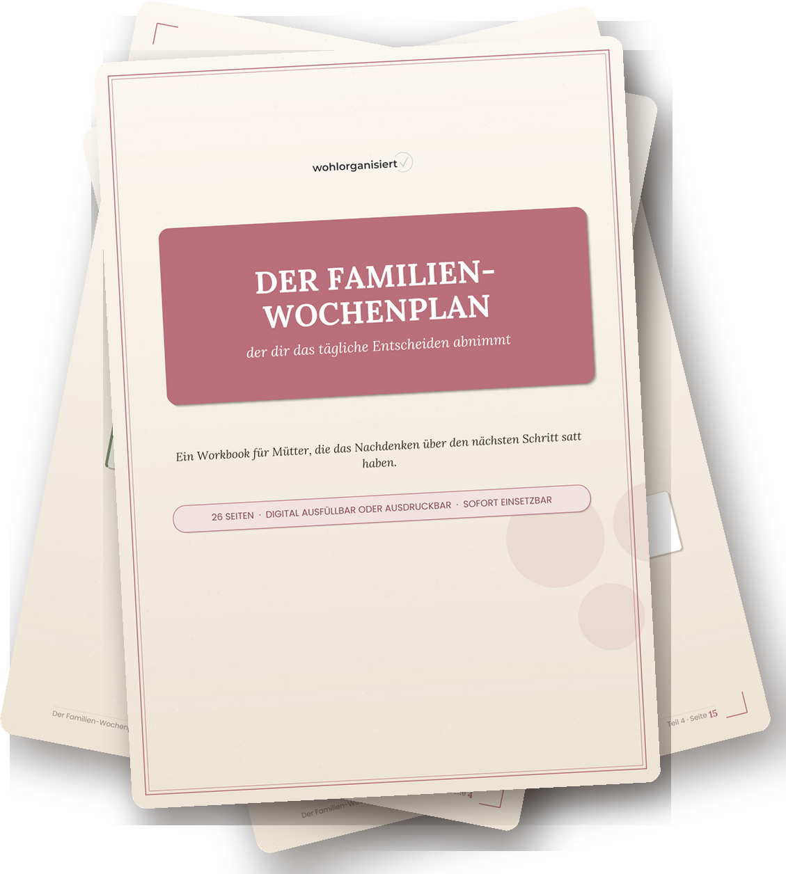 Familien-Wochenplan Cover