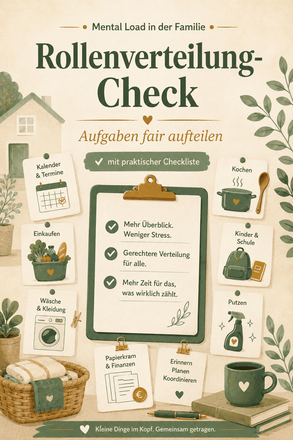 Rollenverteilung-Check Pinterest Pin Mental Load Familie
