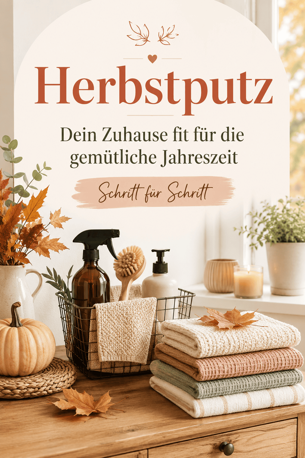 Herbstputz Schritt für Schritt, Pinterest Pin
