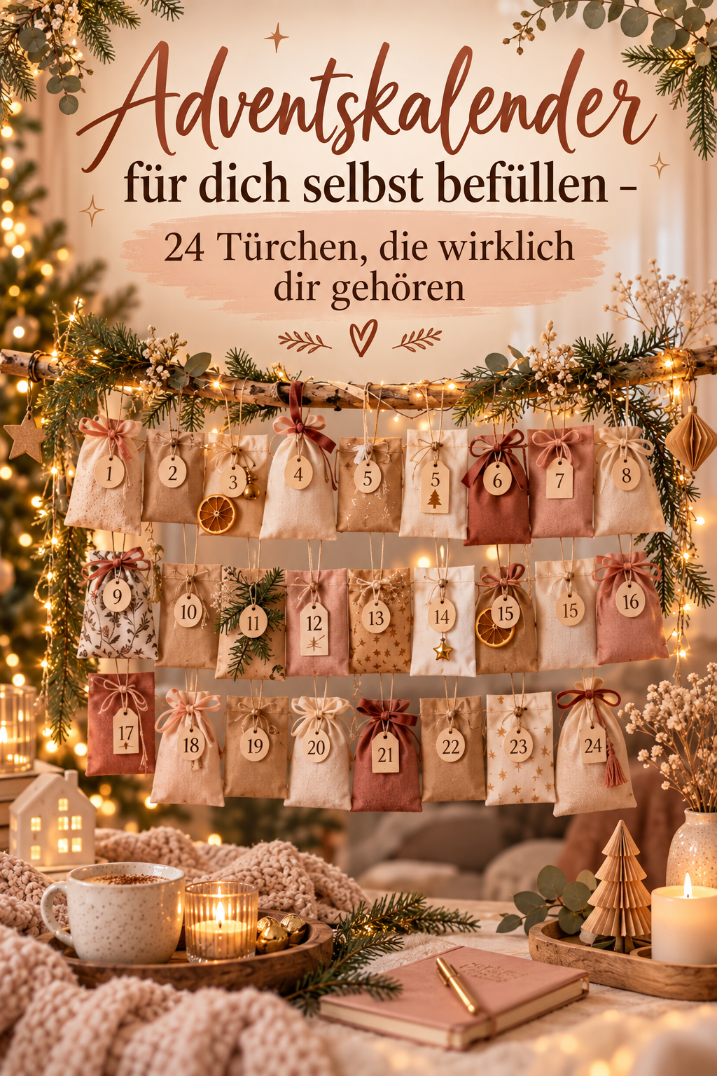 Adventskalender für dich selbst befüllen, Pinterest-Pin